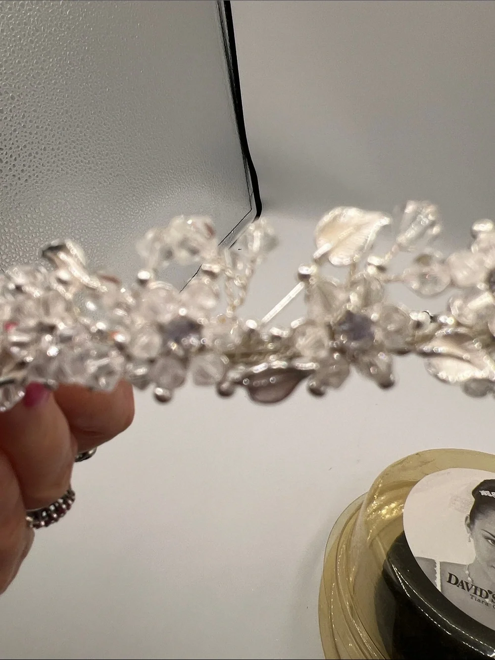 David's Bridal Silver Crystal Accent Tiara